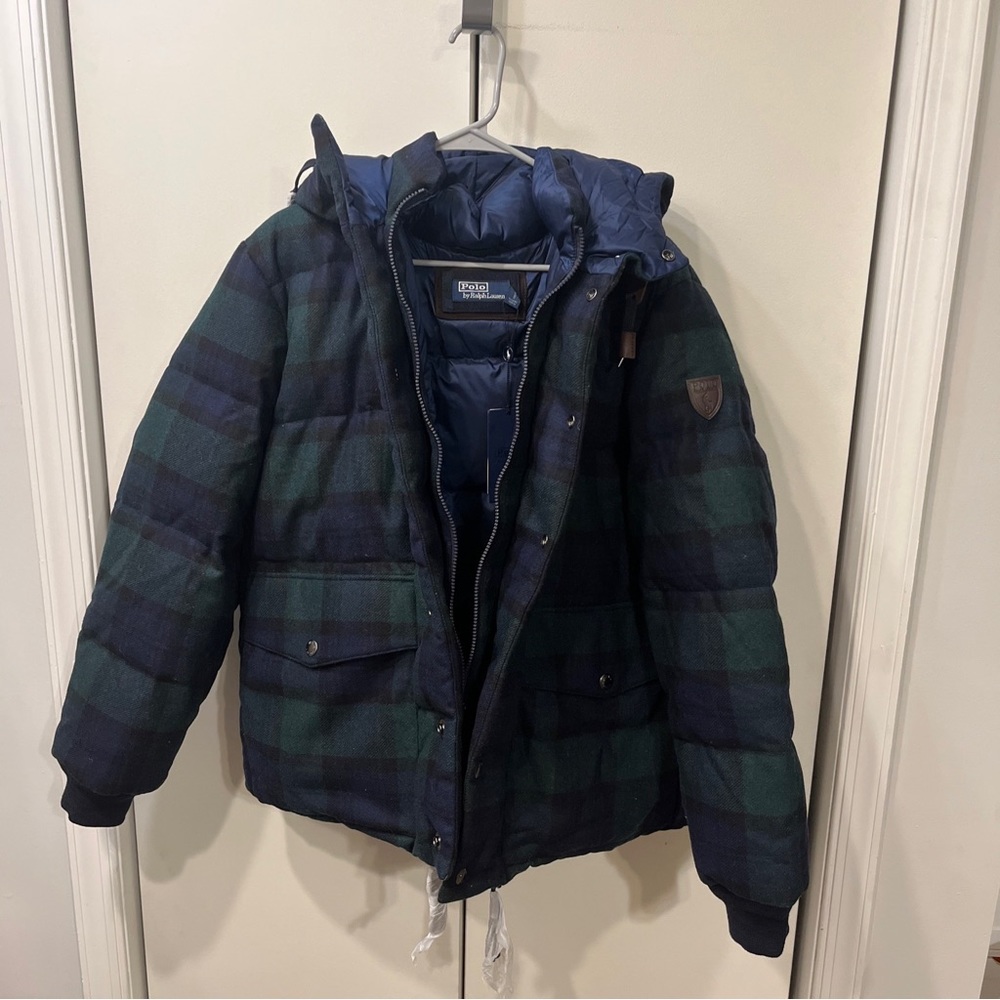 NEW $598 Polo Ralph Lauren Men's Size L Wool Holiday Bomber Tartan Plaid Jacket - Picture 8 of 16